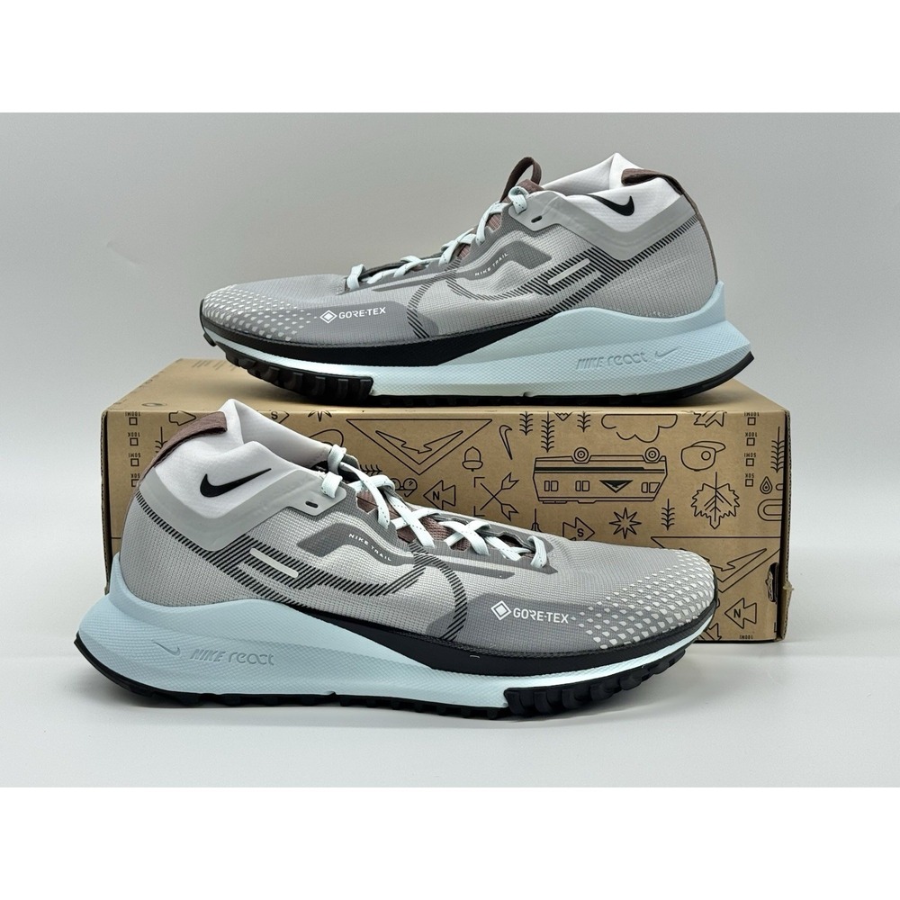 Nike Women's React Pegasus Trail‎ 4 Gore-Tex Light Smoke Grey Size 10 DJ7929 005